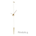 nomon pendulo g brass/walnut wood clock - ikonitaly