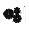 progetti hms three disks wall clock data sheet