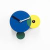 progetti kandinsky wall clock cuckoo blue yellow green