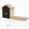 progetti my house cuckoo modern clock wood roof side