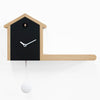 progetti my house cuckoo modern clock wood roof