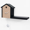 progetti my house modern cuckoo clock black wood roof side 