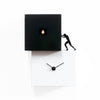 progetti strong cucu wall table cuckoo clock white black