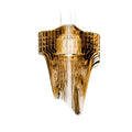 slamp aria transparent suspension lamp | large gold | shop online ikonitaly