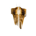slamp aria transparent suspension lamp | medium gold | shop online ikonitaly