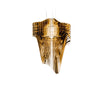 slamp aria transparent suspension lamp| small gold | shop online ikonitaly
