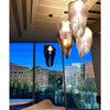 slamp aria suspension lamps transp gold black