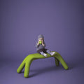 slide-atlas-green-stackable-garden-bench-baby-sitting | ikonitaly