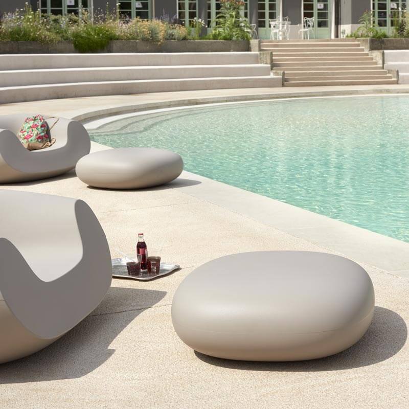 chubby low chic indoor/outdoor pouf ikonitaly