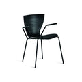 slide gloria chair for outdoors - black | shop online ikonitaly