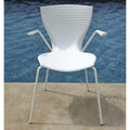 slide gloria chair for outdoors - white by the pool | shop online ikonitaly
