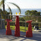 slide-voila-red-polyethylene-bar-stool-with-footrest | ikonitaly