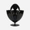 soldidesign-ovetto-gala-minimal-trash-bin-black-54lt-open | ikonitaly