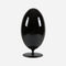 soldidesign-ovetto-gala-minimal-trash-bin-black-54lt | ikonitaly