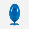 soldidesign ovetto galà trash can with bottle crusher - blue 54lt | ikonitaly