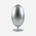 soldidesign ovetto metal designer office bin - matt aluminum 54lt | ikonitaly