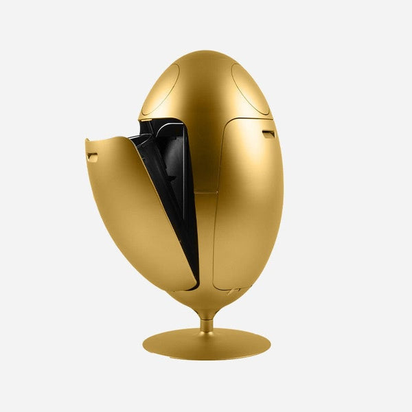 soldidesign ovetto metal gold 3 compartment bin