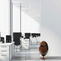soldidesign ovetto metal designer office bin - matt aluminum 54lt