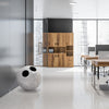 soldi design sfera galà white waste bin in library