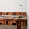 nomon sunset t - minimalist wall clock in wood | ikonitaly shop online