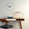 nomon sunset i - chrome and walnut wall clock - ikonitaly