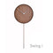 nomon swing g wall clock in wood - hands in chrome steel | ikonitaly