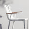 teak-detail-atmosphera-domino-2.0-white-armchair | ikonitaly