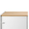 magis theca sideboard with sliding doors veneered walnut, natural | ikonitaly