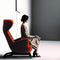 zanotta ardea lounge chair red-purple | shop online ikonitaly
