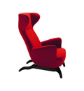 zanotta ardea lounge chair red | shop online ikonitaly