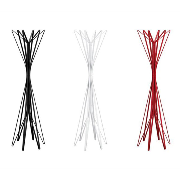 zanotta aster coat hanger - black, white, red | shop online ikonitaly
