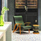 zanotta gilda olive green lounge chair | shop online ikonitaly