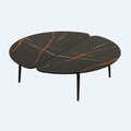 zanotta 682 graphium round marble coffee table - ikonitaly