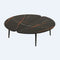 zanotta 682 graphium round marble coffee table - ikonitaly