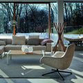 zanotta kent 895 lounge chair white in living room | shop online ikonitaly