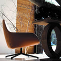 zanotta kent 895 leather lounge chair | shop online ikonitaly