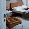 zanotta 900 maggiolina leather lounge chair - ikonitaly
