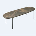zanotta 671 niobe oval emperador marble table | ikonitaly