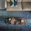 zanotta 671 niobe long oval marble table - ikonitaly