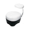 zanotta primate kneeling stool white leather | ikonitaly