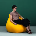 zanotta sacco leather extra natural yellow | shop online ikonitaly