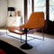 zanotta 631 tempo black side table next to lama lounge chair