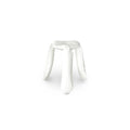 zieta plopp mini carbon steel stool glossy white | ikonitaly