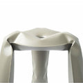 view of the seat - grey beige plopp stool