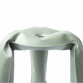 view of the seat of the moss grey plopp stool