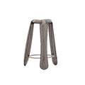 zieta plopp bar stool raw steel | ikonitaly