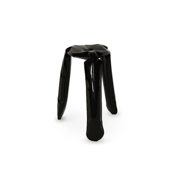 glossy black zieta plopp kitchen stool