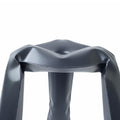 seat view graphite plopp metal kitchen stool by zieta | ikonitaly