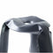 graphite metal kitchen stool plopp | ikonitaly