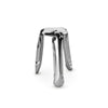 zieta plopp polished stainless steel kitchen stool | ikonitaly